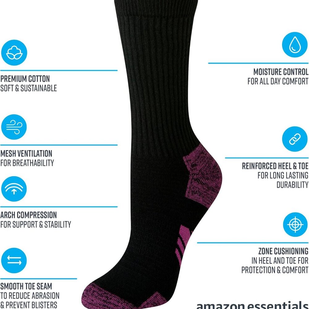 Women's Performance Comfortable Cotton Cushioned … - image 2